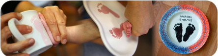 baby hand prints - foot prints